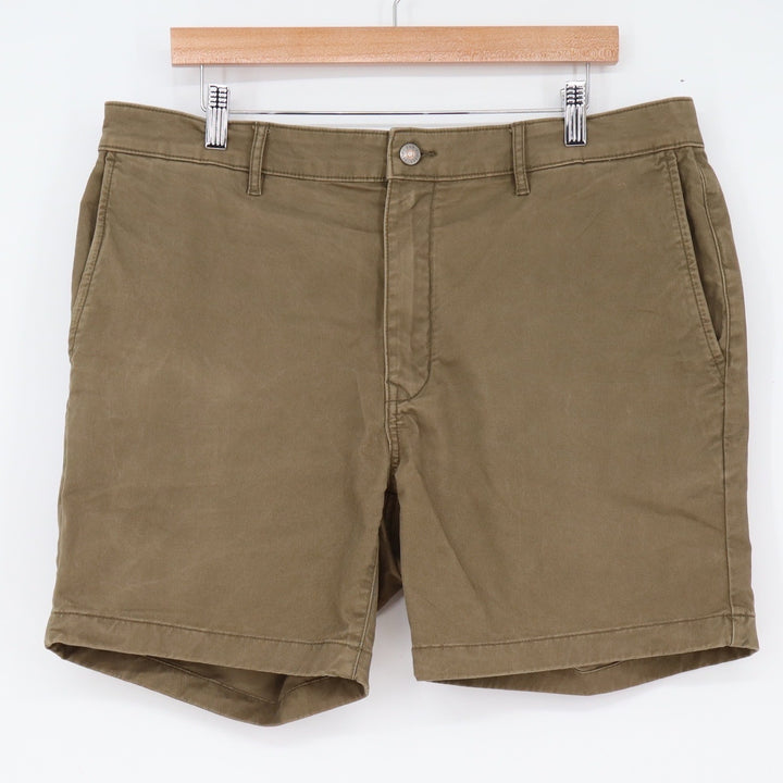 Flint and Tinder Shorts Mens 36 365 Chino Olive Green Stretch Twill Excellent