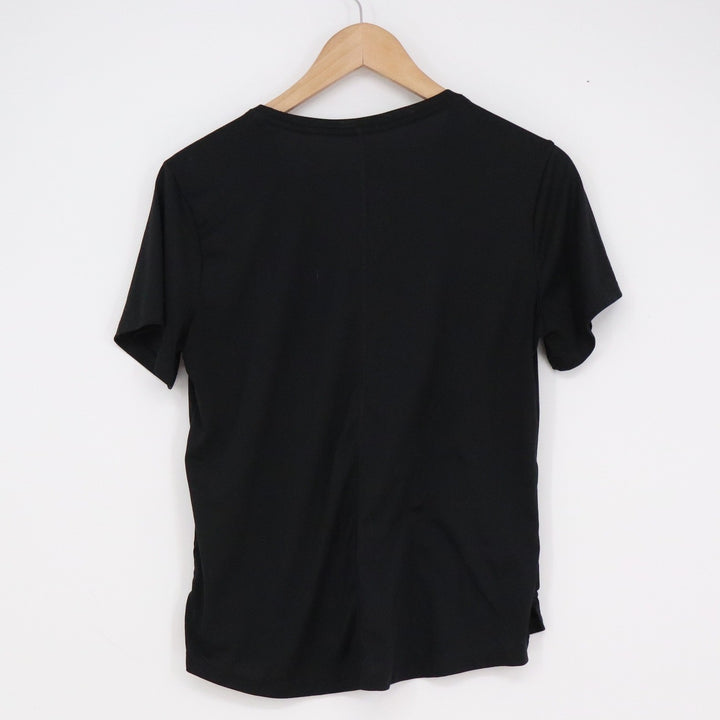 Nike Mens Dri-FIT Short Sleeve Training Shirt Black Swoosh Logo Tee M 13669