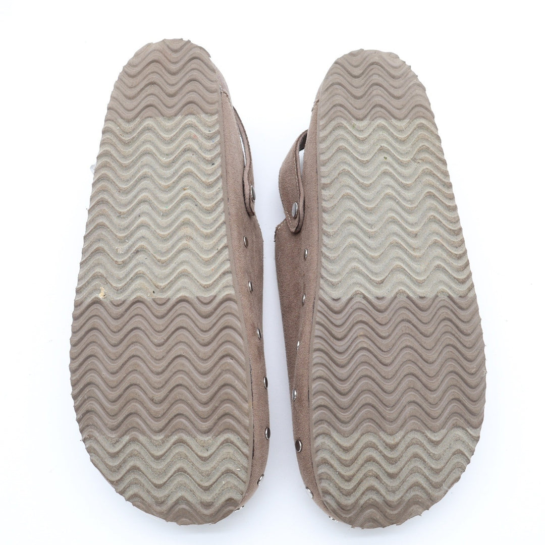 Old Navy Womens Studded Backstrap Clogs Taupe Faux Suede Size 8 S/787910-02