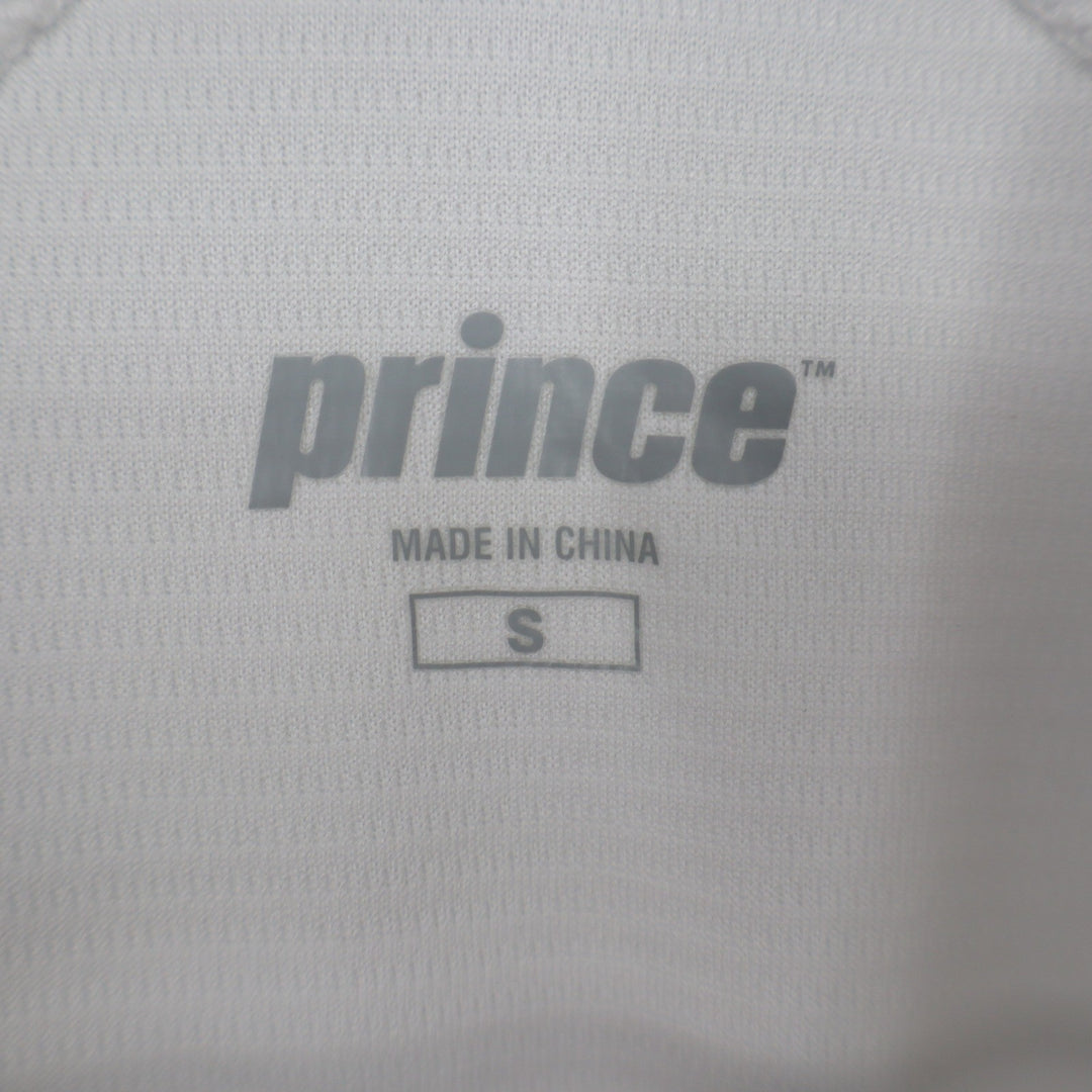 Prince Mens Match Core Polo Shirt White Short Sleeve Tennis Size S