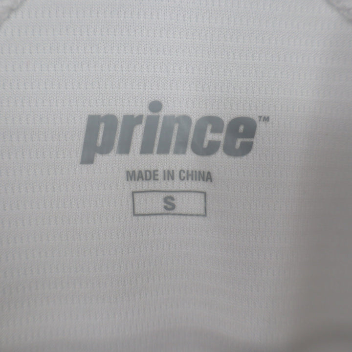 Prince Mens Match Core Polo Shirt White Short Sleeve Tennis Size S