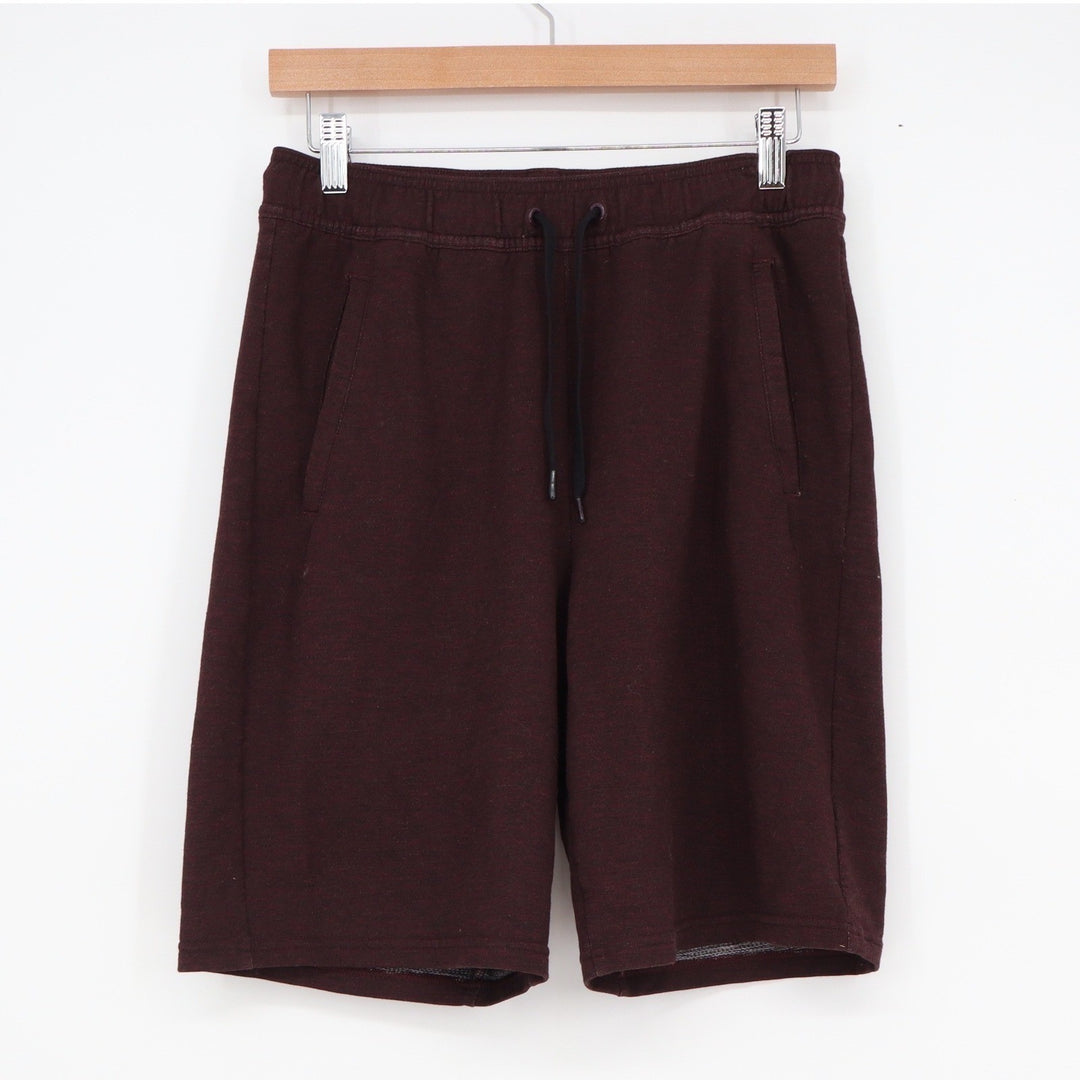 All In Motion Mens Maroon Knit Athletic Shorts Size S Drawstring Gym
