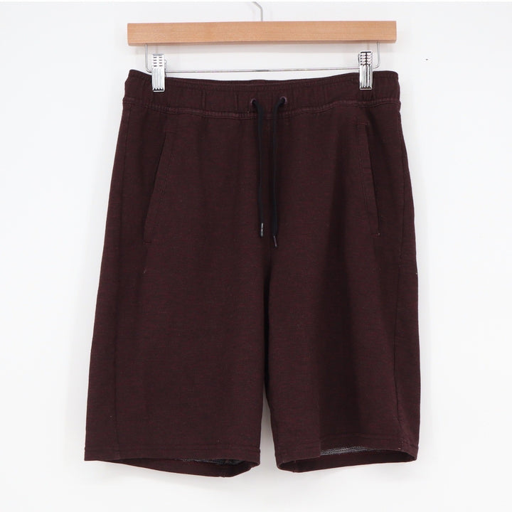 All In Motion Mens Maroon Knit Athletic Shorts Size S Drawstring Gym