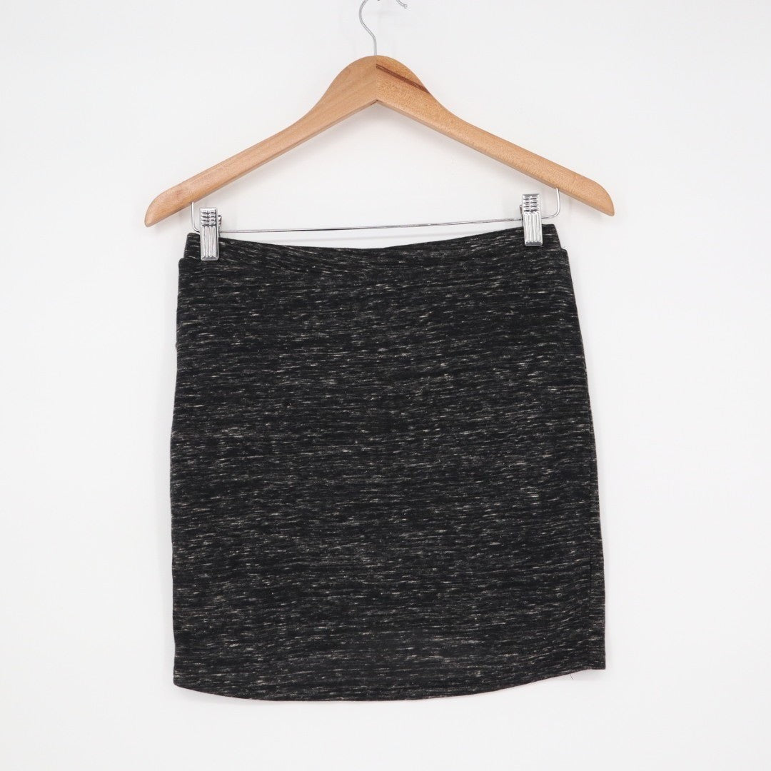 Bella Luxx Los Angeles Marbled Tulip Mini Skirt Womens XS Gray Space Dye Cotton