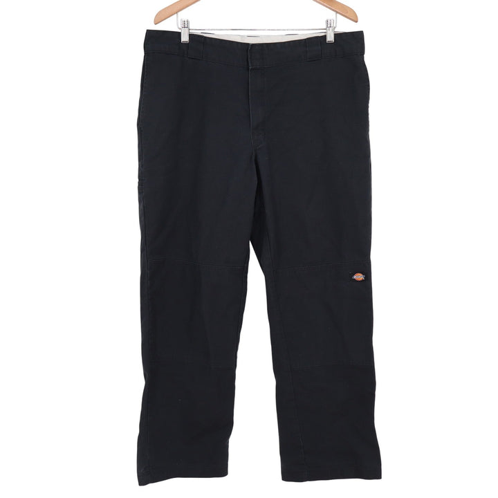 Dickies Loose Fit Double Knee Work Pants Black Mens 38x30 Utility Trousers