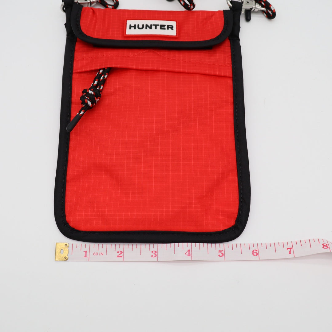 Hunter Orginal Packable Womens Phone Pouch Arc Red Crossbody Strap Travel