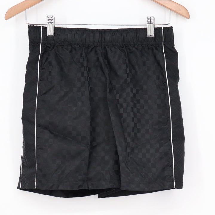DSG Boys Black Checkerboard Woven Soccer Shorts Size L 14-16 NWT