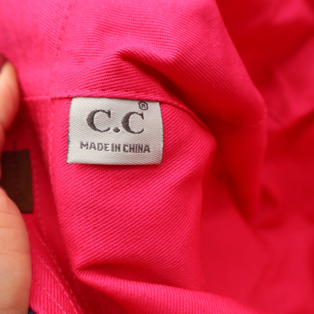C.C Bucket Hat Women's OS Navy Hot Pink Tie Dye Reversible UPF 50+ NEW