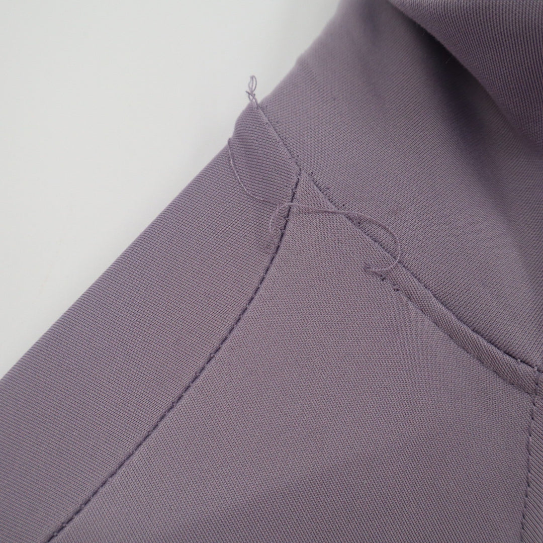 Avia Womens Full Zip Athletic Jacket Lavender Purple Mock Neck Thumbholes Small