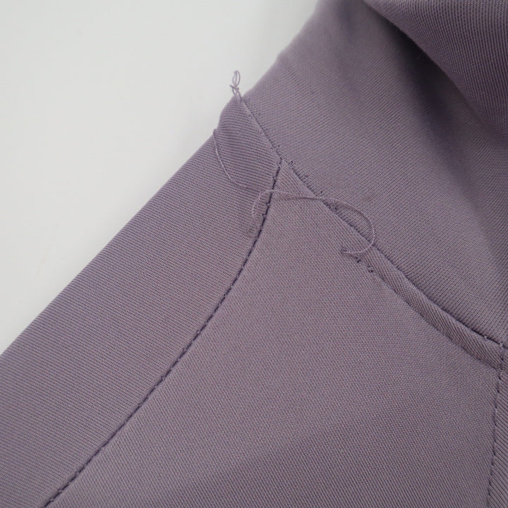 Avia Womens Full Zip Athletic Jacket Lavender Purple Mock Neck Thumbholes Small