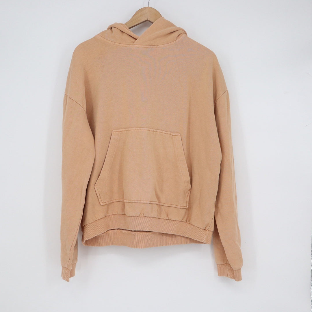 Urban Outfitters Mens Medium Peach Tan Pullover Hoodie Sweatshirt