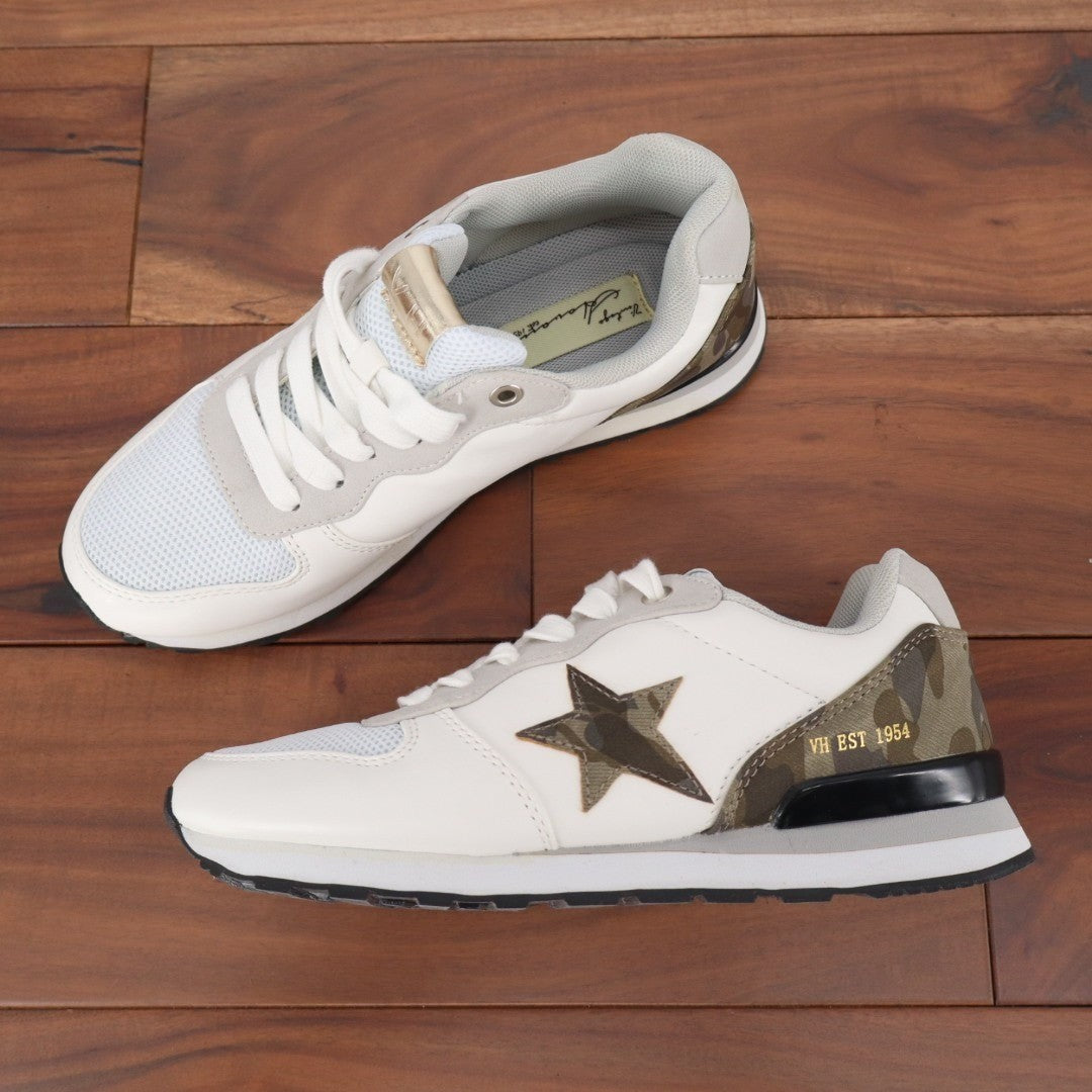 Vintage Havana Star Varda Sneakers Womens 6.5 White Camo Low Top Running Shoes