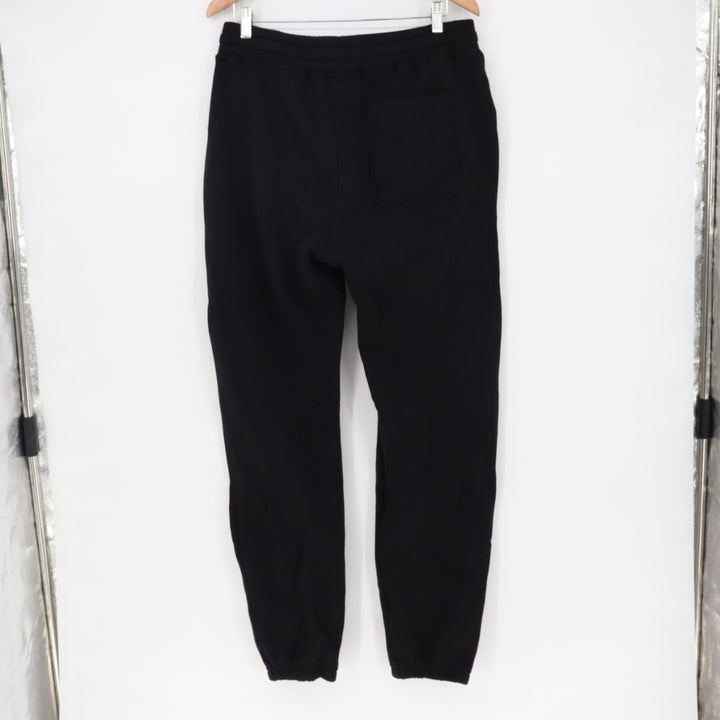 American Giant Sweatpants Men M Black Cotton Fleece Drawstring Waist Tapered Leg