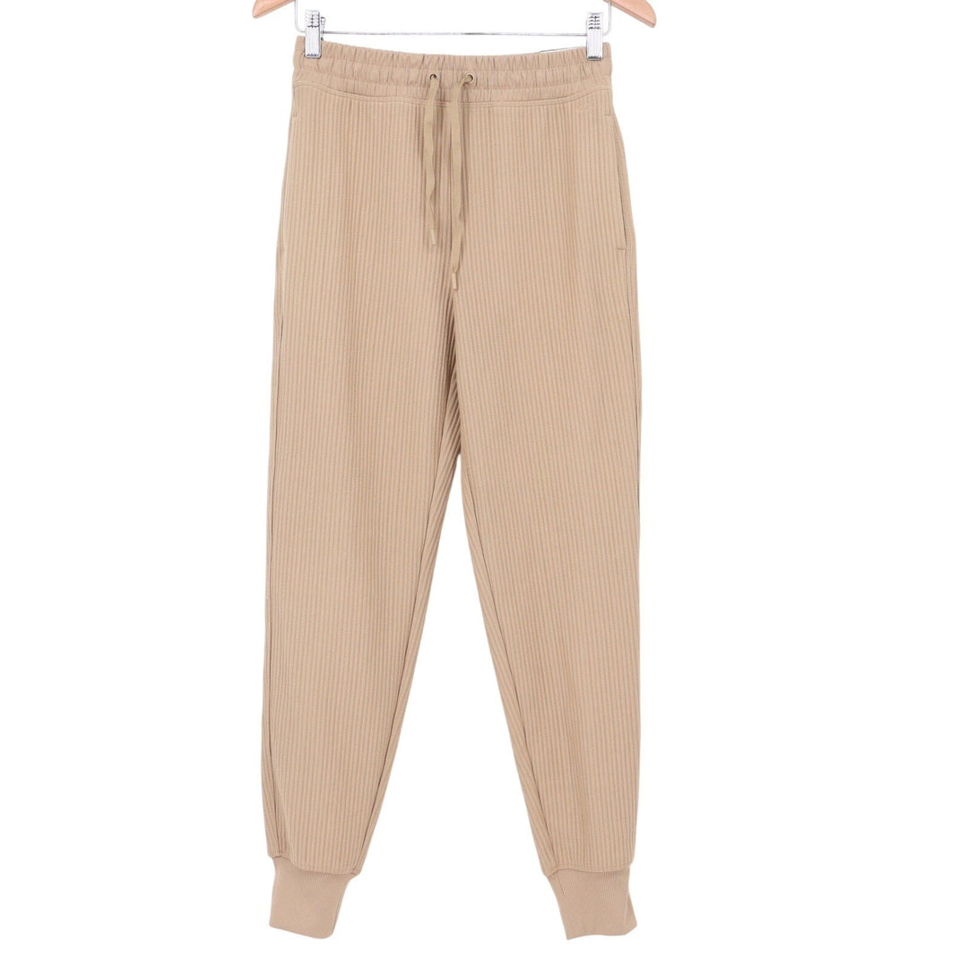 DSG Womens So Soft Ottoman Jogger Warm Stone Tan Ribbed Sweatpants XS