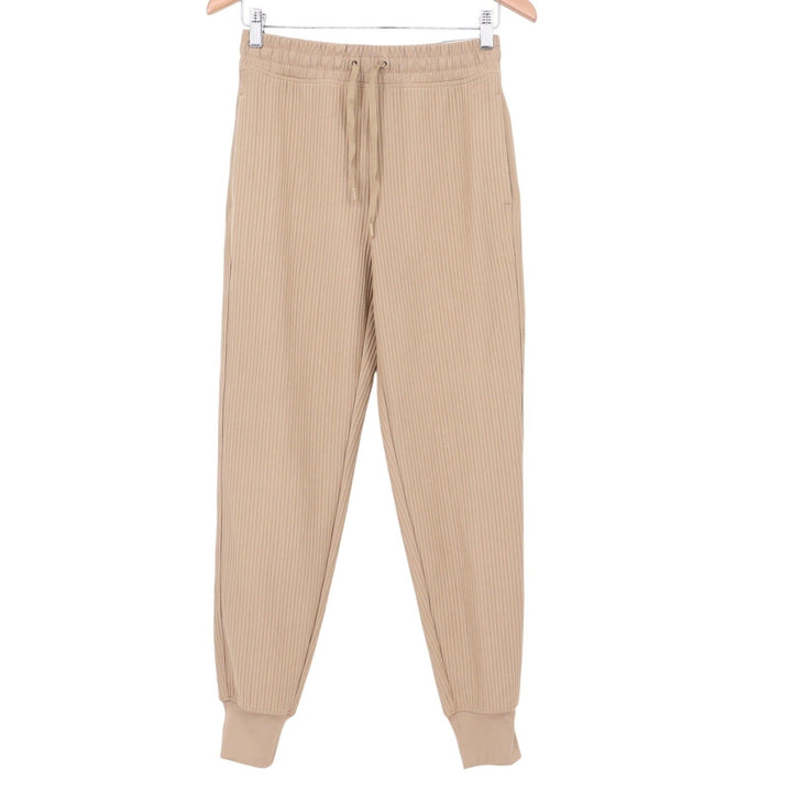 DSG Womens So Soft Ottoman Jogger Warm Stone Tan Ribbed Sweatpants XS