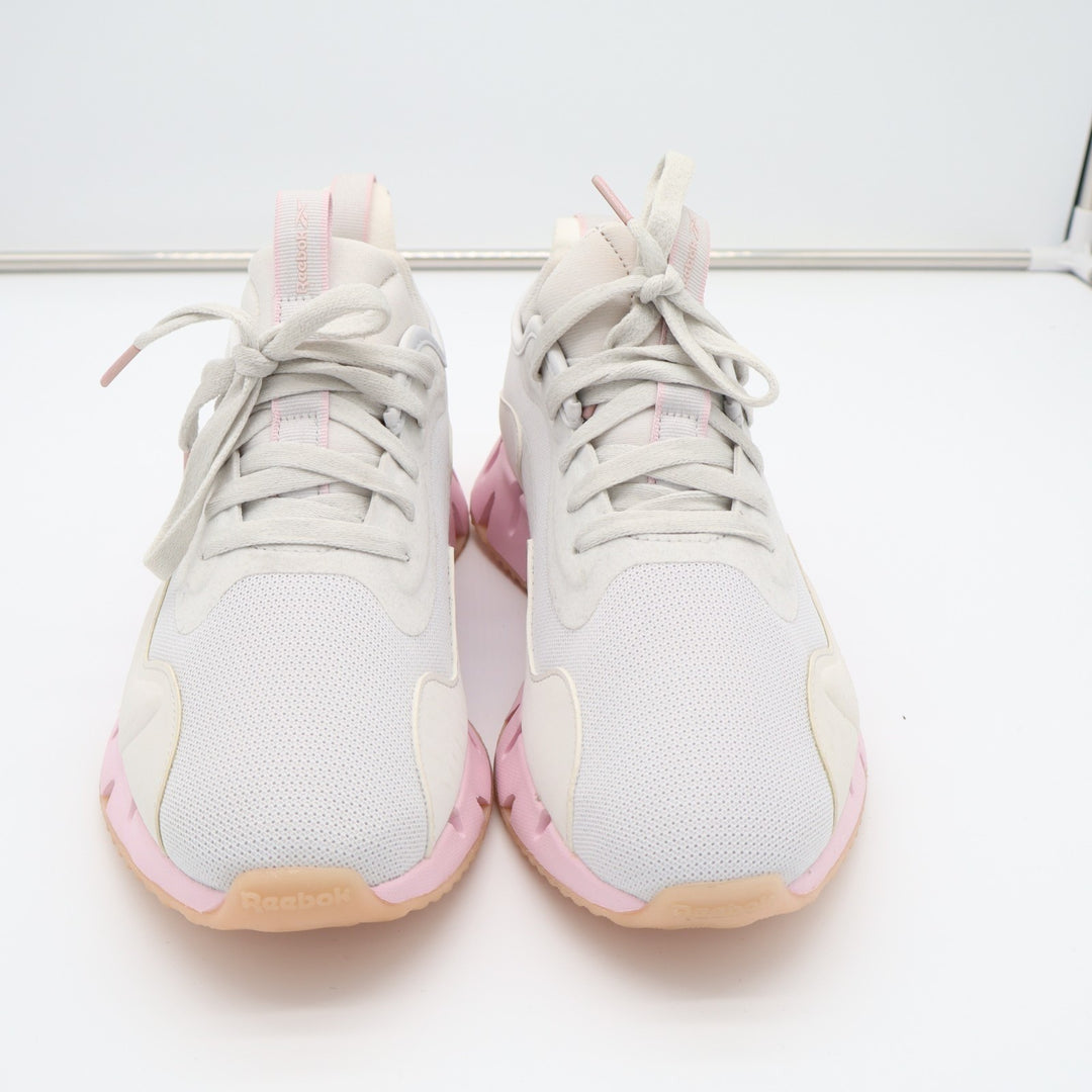 Reebok Zig Dynamica GX7538 Sneakers Womens US 9 Gray Pink Mesh Running Shoes