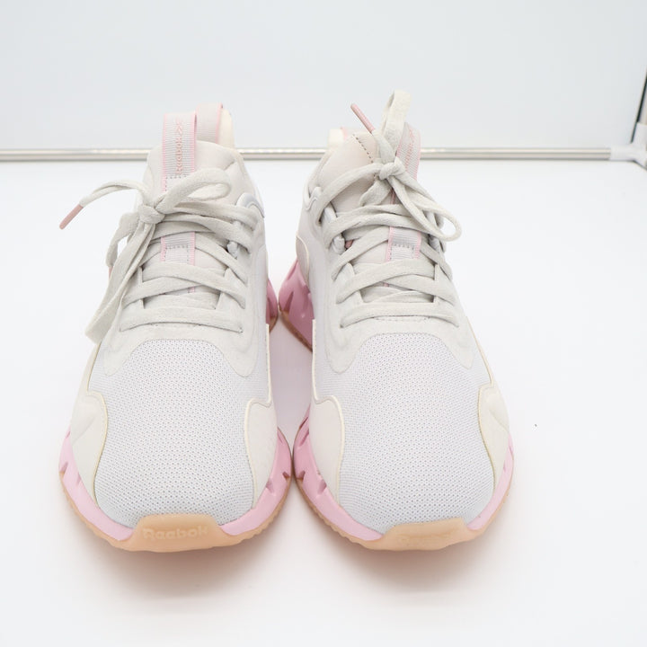 Reebok Zig Dynamica GX7538 Sneakers Womens US 9 Gray Pink Mesh Running Shoes