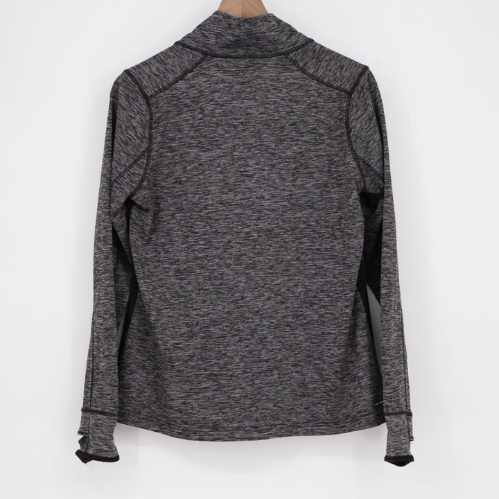 Danskin Now Semi Fitted Athletic Jacket Womens L (12-14) Gray Space Dye Full Zip