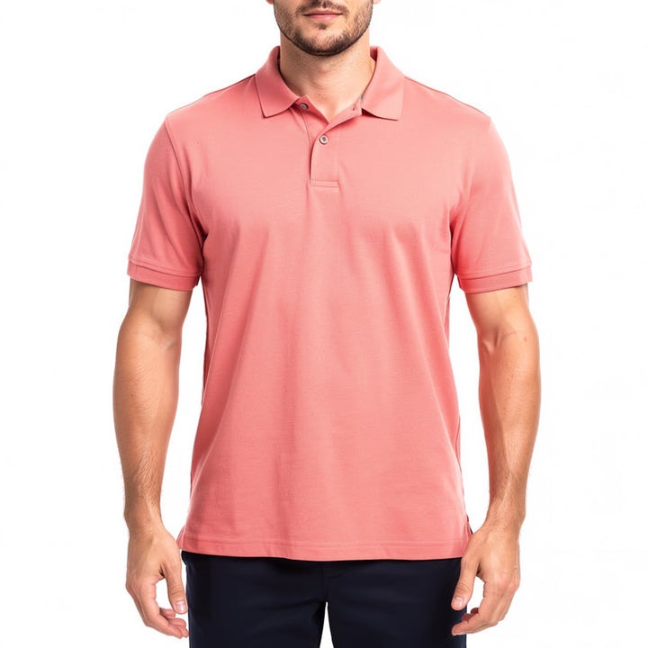 Walter Hagen Clubhouse Solid Pique Polo Mens XL Pink Rouge Short Sleeve