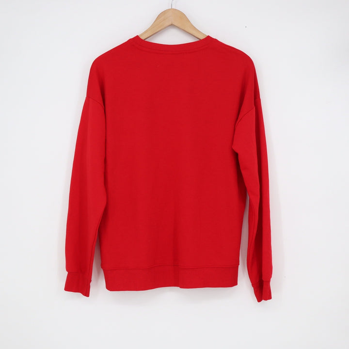 Workshop Republic Clothing Red Nice List Christmas Sweatshirt Mens Medium