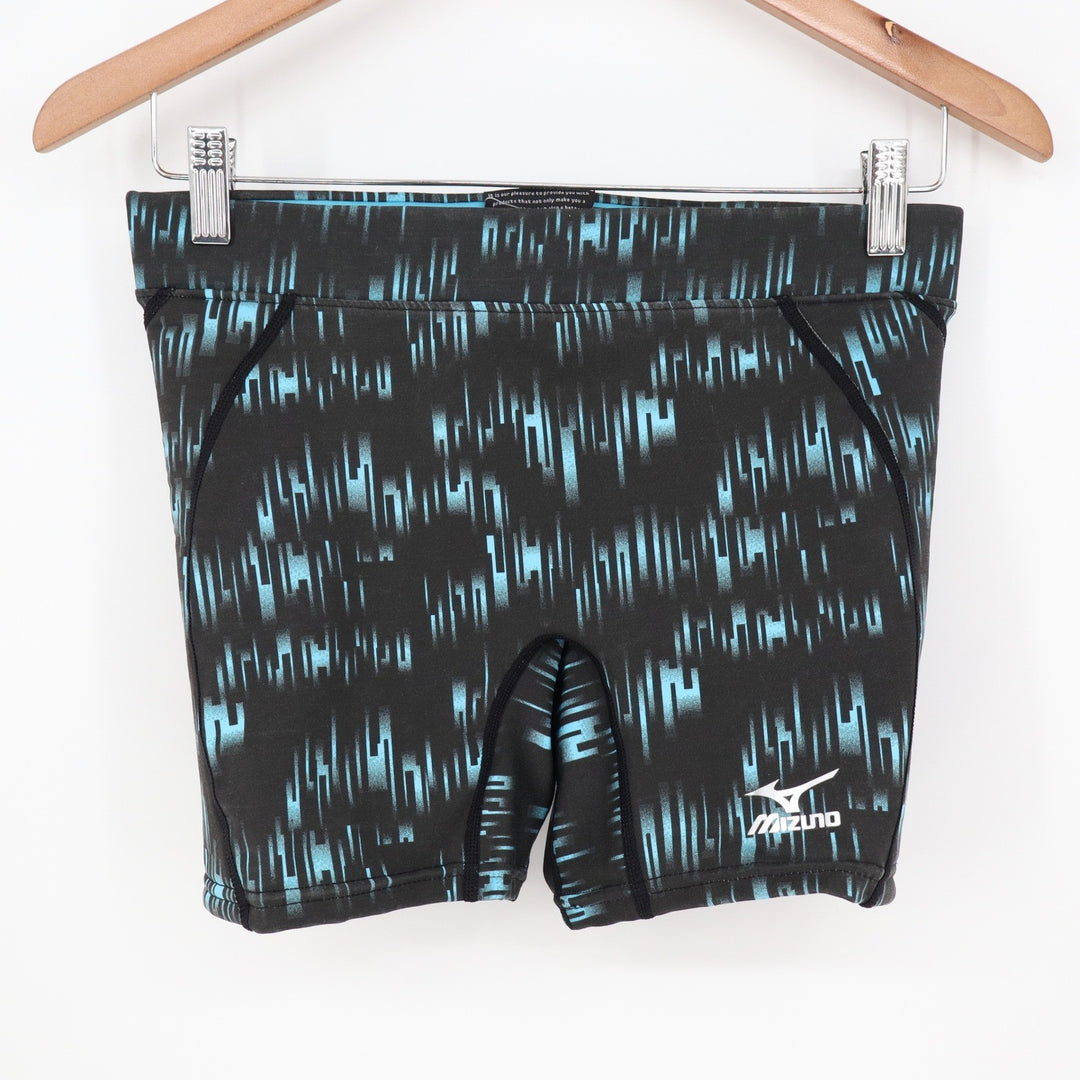 Mizuno RTL Nighthawk Sliding Shorts 905S Womens Medium Black Teal Digital Print