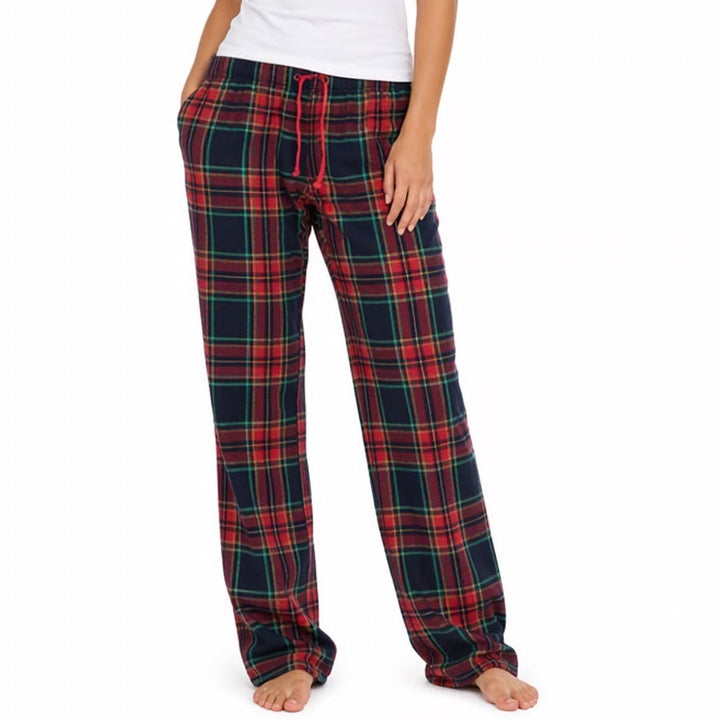 Old Navy Flannel Pajama Pants Womens Large Multi Plaid Cotton Drawstring Waist