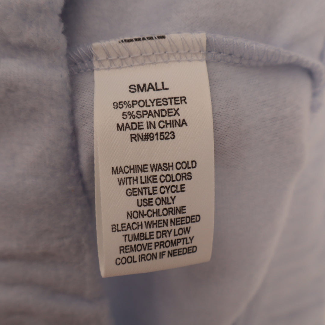 Womens Pajama Pants Small Light Blue Fleece Lined Stretch Soft Lounge Sleepwear