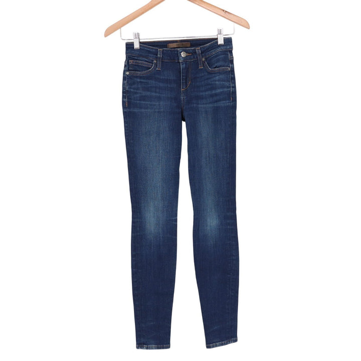 Joe's Flawless The Icon Mid Rise Skinny Ankle Jeans Womens 25 Blue Denim Stretch