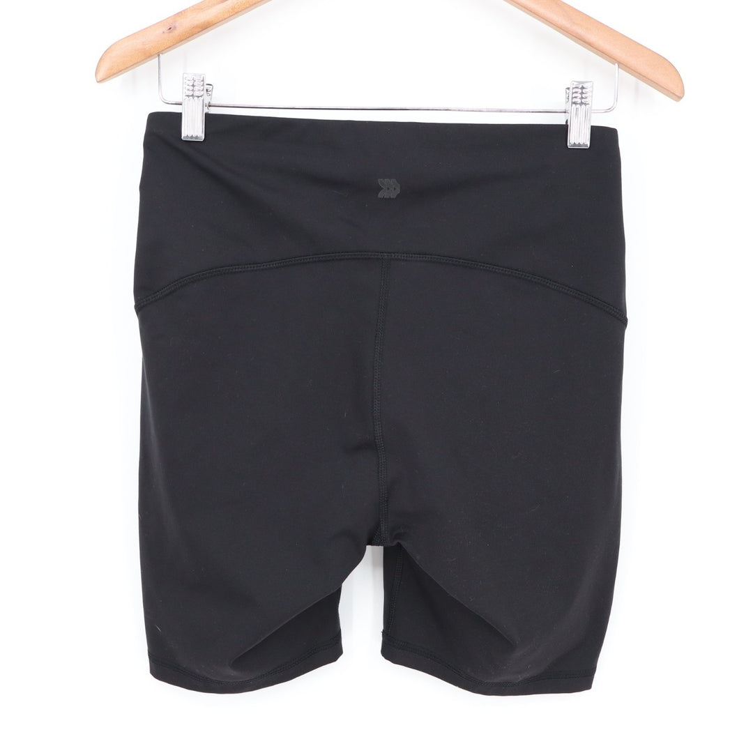 All In Motion Athletic Shorts Womens Medium Black Stretch High Waist Mid Rise