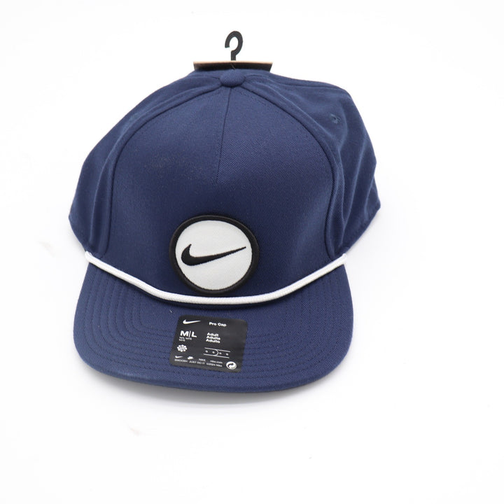 Nike Pro Cap Dri-FIT Snapback Hat Navy Blue White Rope-410 M/L NEW