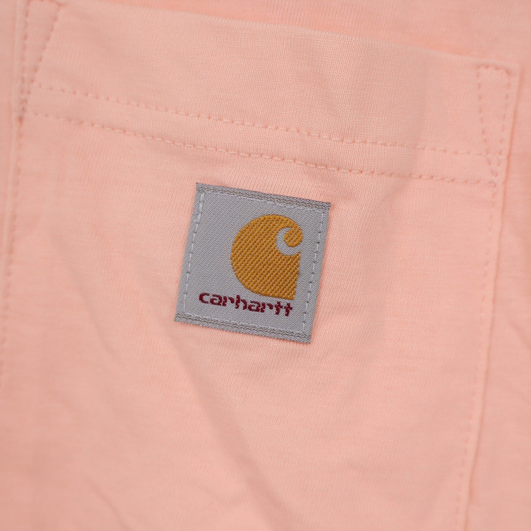 Carhartt Womens Loose Fit Pocket T-Shirt Peach XS New