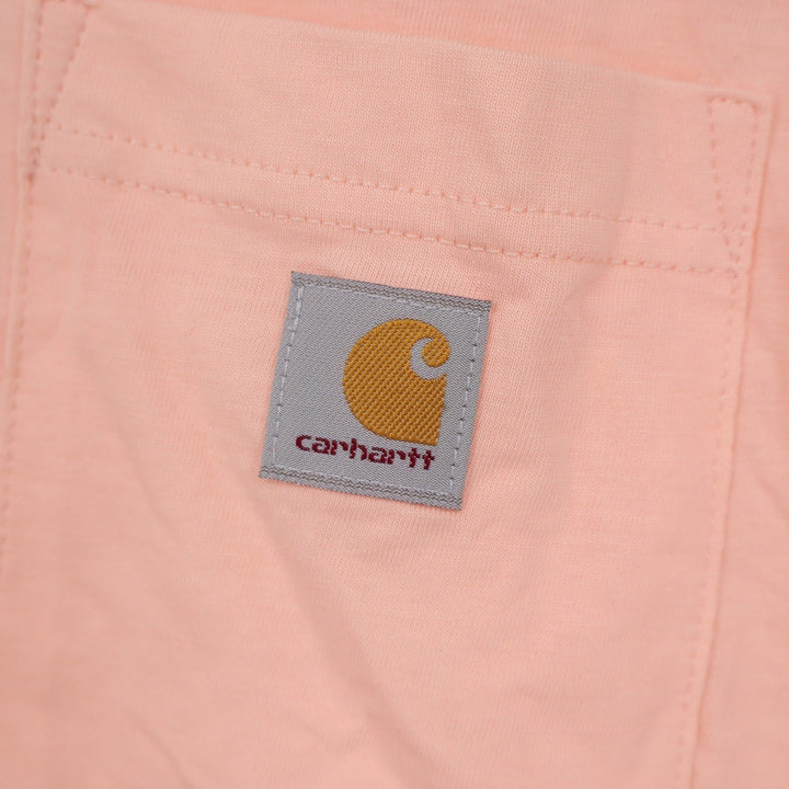 Carhartt Womens Loose Fit Pocket T-Shirt Peach XS New