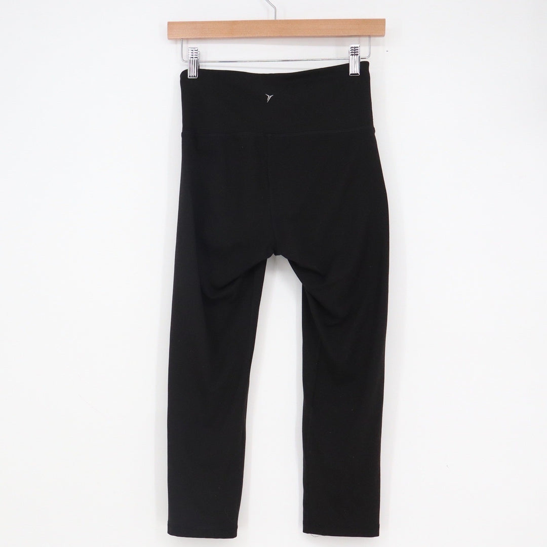 Old Navy Active Elevate Legging Go-Dry Black High Rise Crop Yoga Pants Small