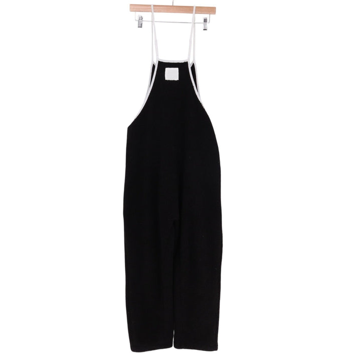 Hot Shot Cuddle Up Jumpsuit Womens Small Black Straight Leg