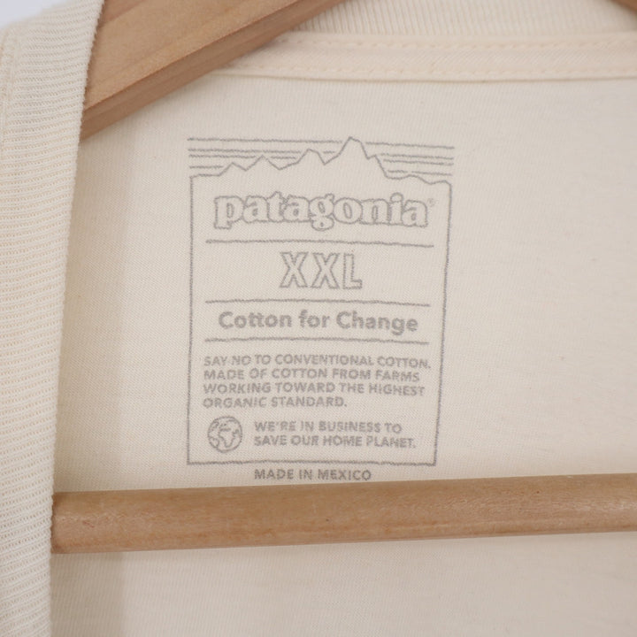 Patagonia T-Shirt Mens XXL Aquatic Action Organic Undyed Natural Graphic NEW