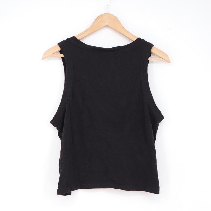The North Face Tank Top Womens M Pride Rainbow Logo Black Cropped Excellent