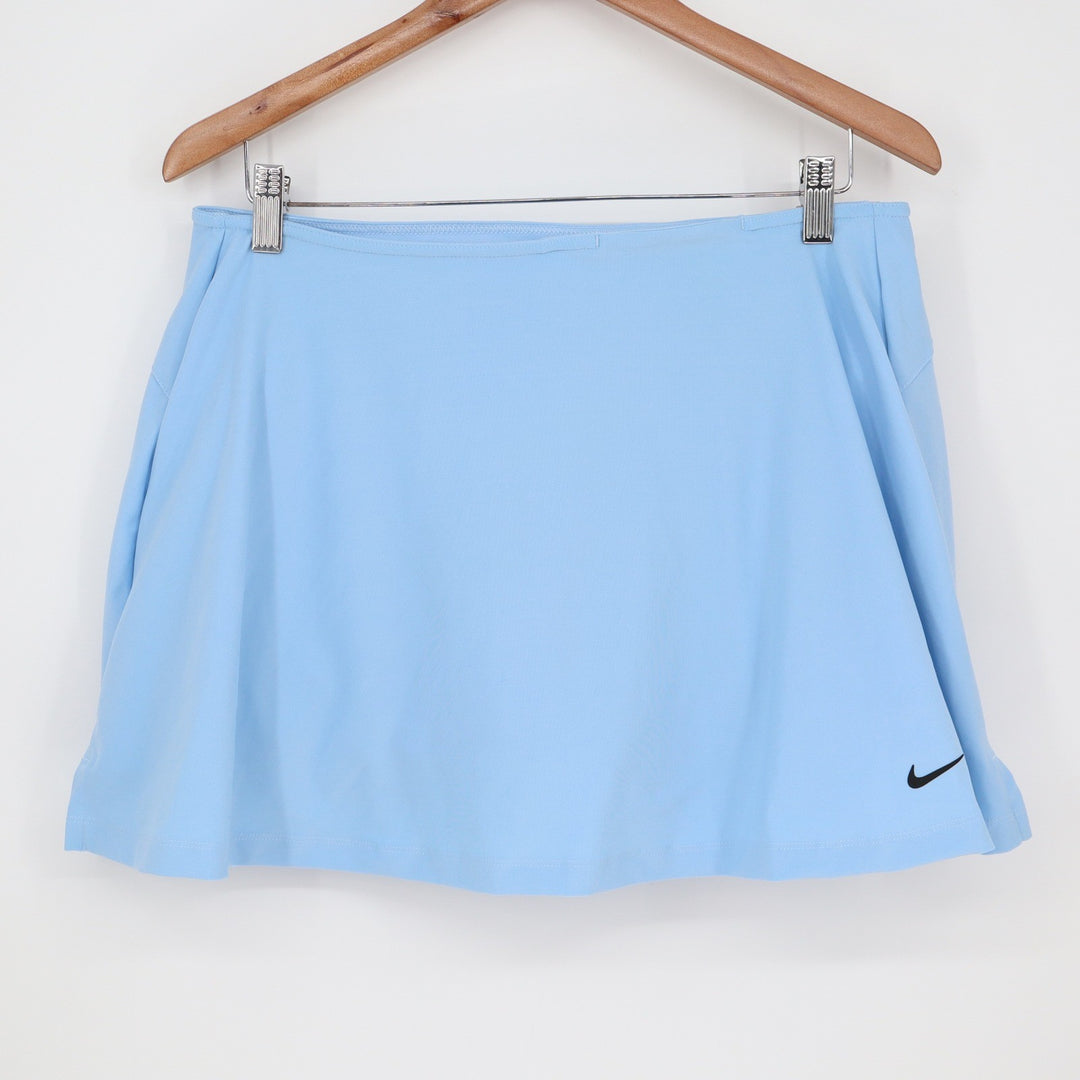 Nike Womens Dri-FIT Golf Skort Light Blue Athletic Skirt Size L NEW