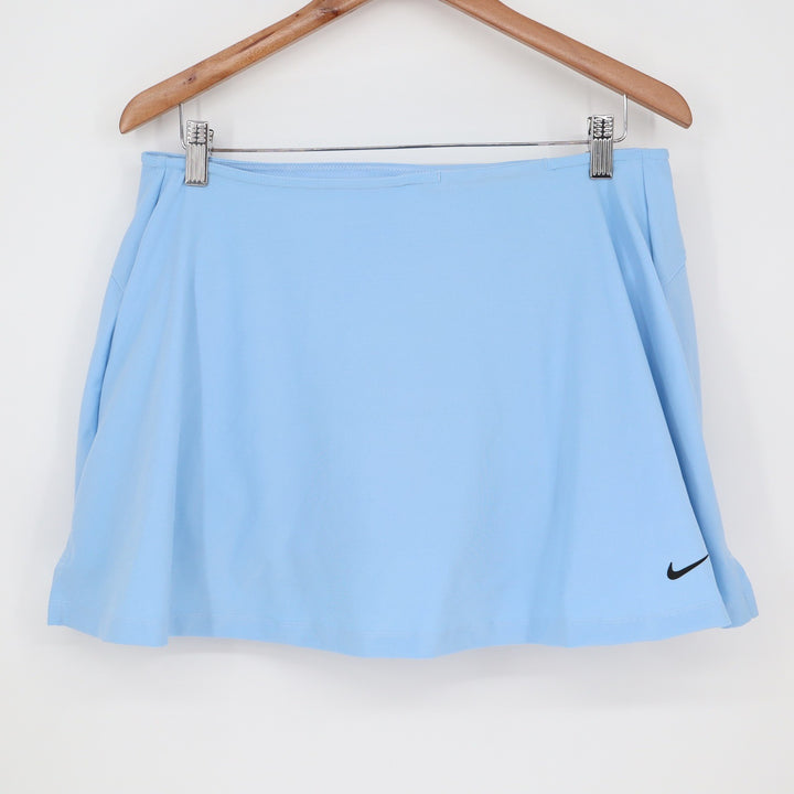 Nike Womens Dri-FIT Golf Skort Light Blue Athletic Skirt Size L NEW