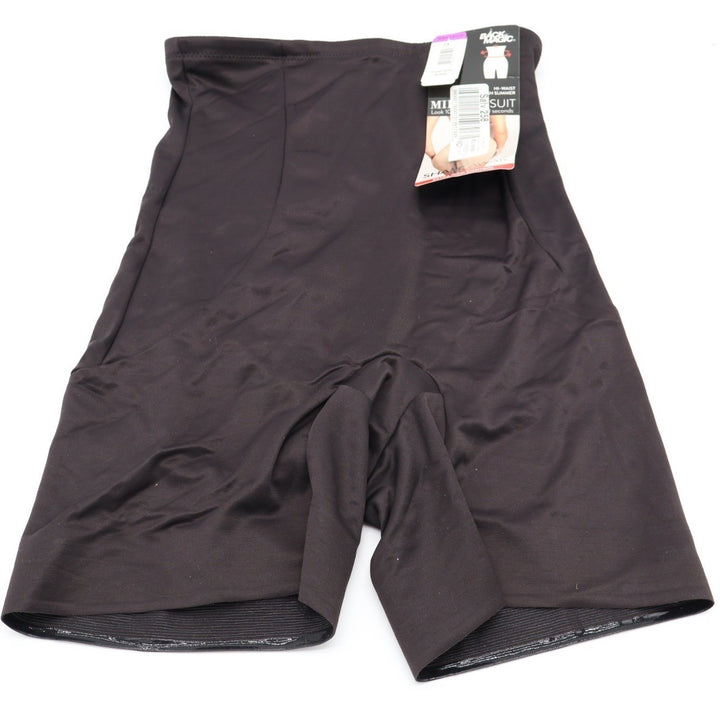 Miraclesuit Shape Away Thigh Slimmer Womens 2X Black Stretch Extra Firm Hi-Waist