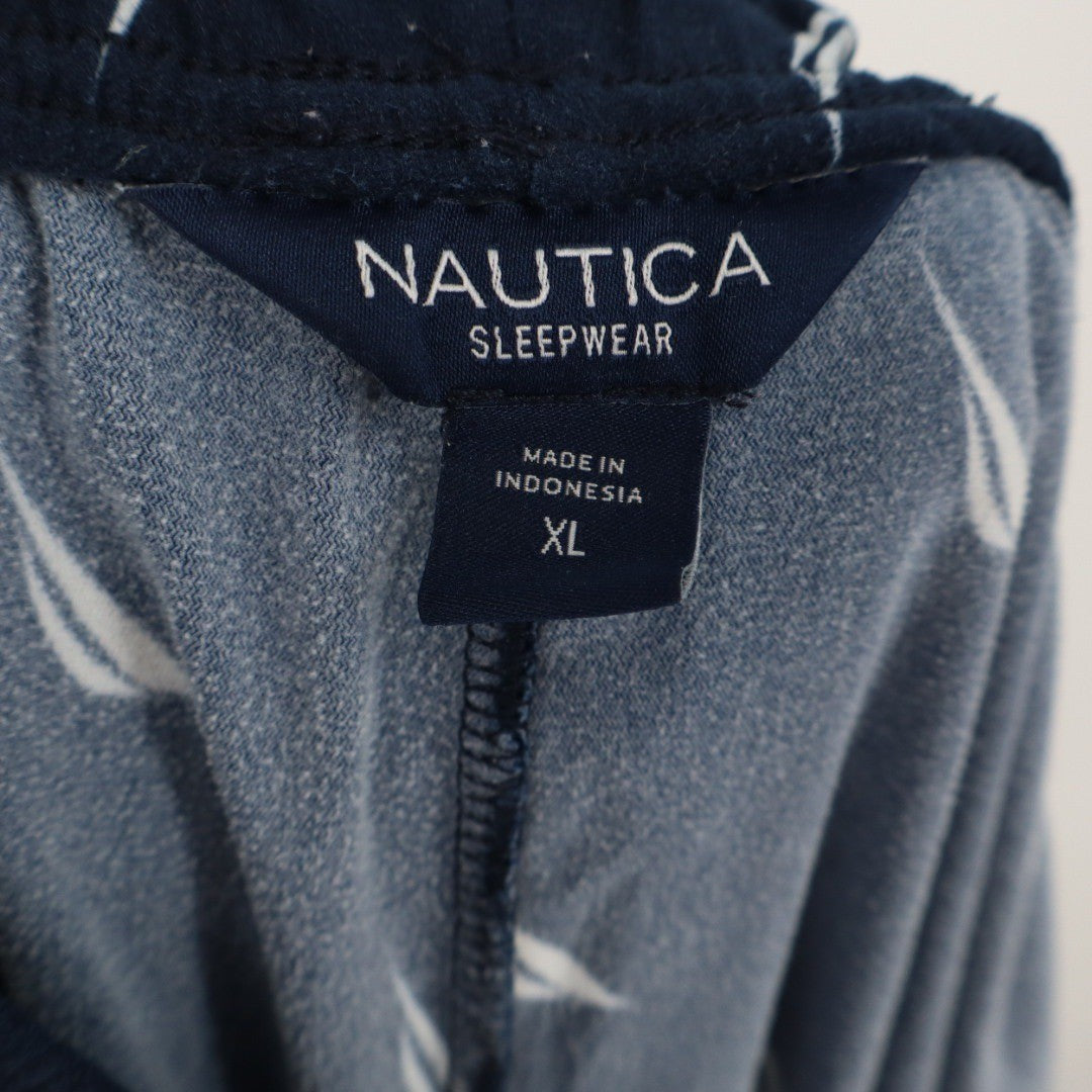 Nautica Sleepwear Navy Blue Sailboat Print Pajama Pants Size XL