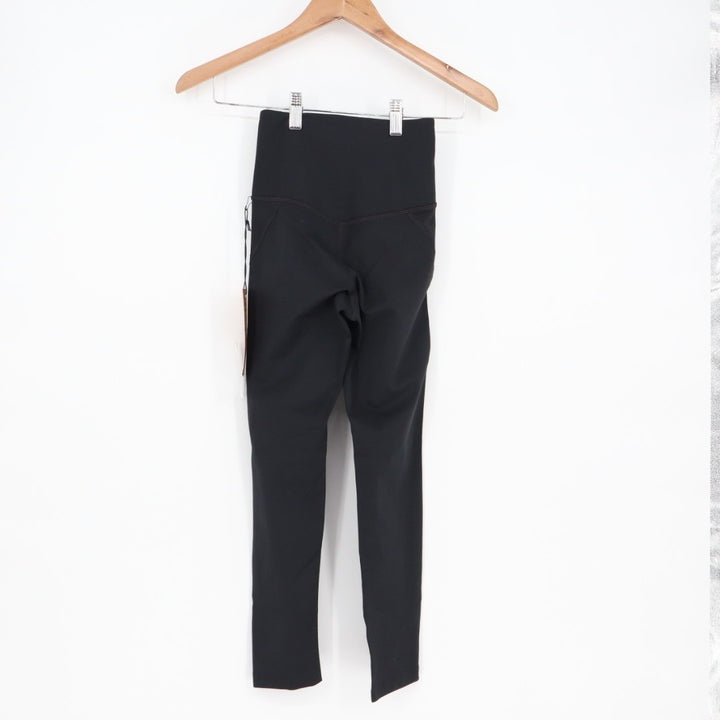 Girlfriend Collective 7/8 Leggings Womens 2XS Black Stretch High Waist Skinny