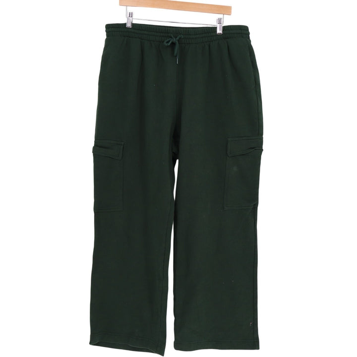 Old Navy Socomfy Sweatpants Womens XL Olive Green Cotton Cargo Pockets Wide Leg