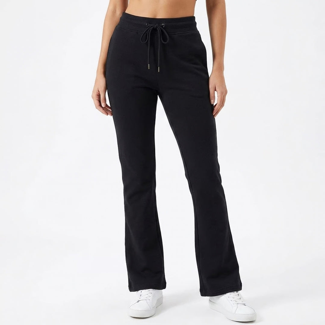 WEIV Los Angeles Mens Flare Sweatpants Black Essentials Joggers Size M