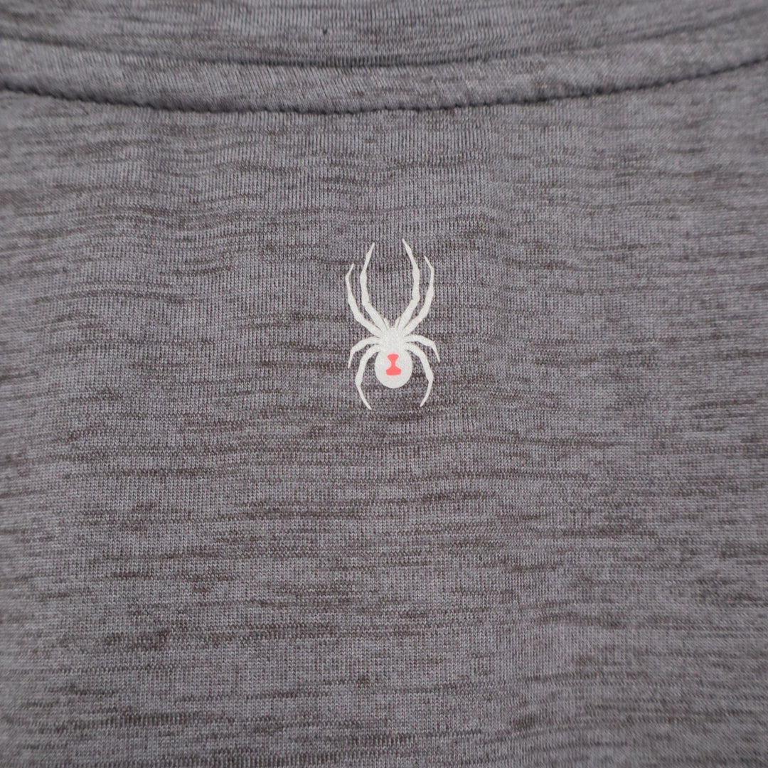 Spyder Active Mens Medium Charcoal Gray Space Dye Logo Performance T-Shirt M
