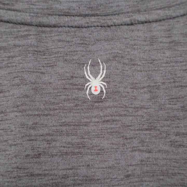 Spyder Active Mens Medium Charcoal Gray Space Dye Logo Performance T-Shirt M