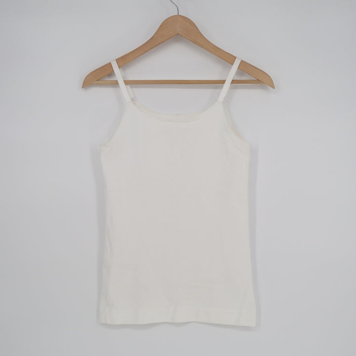 Shapermint Essentials All Day Every Day Cami Top Womens Large White Scoop Neck