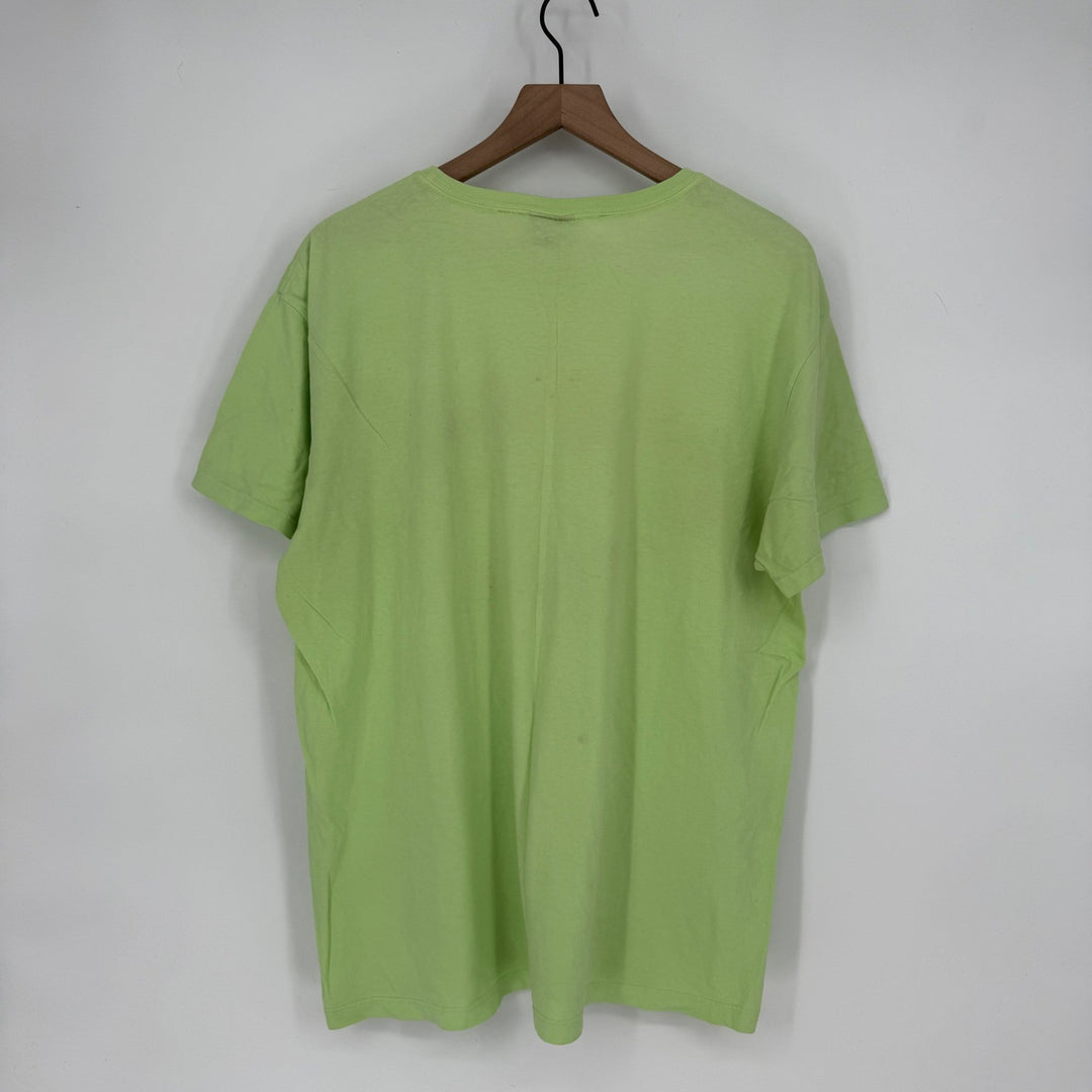 Polo Ralph Lauren Lime Green Cotton T Shirt Mens Large Pony Logo Tee Shirt