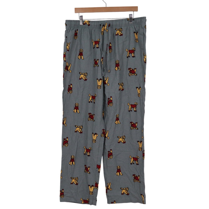 Sonoma Goods For Life Mens Large Gray Golden Retriever Dog Print Pajama Pants L