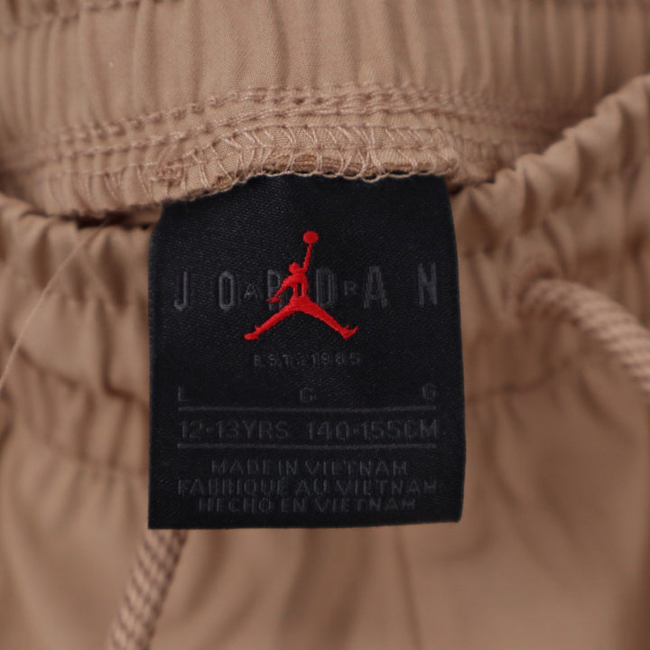 Jordan Girls Hemp Cargo Pants Jumpman Joggers Tan Beige Large 12-13Y