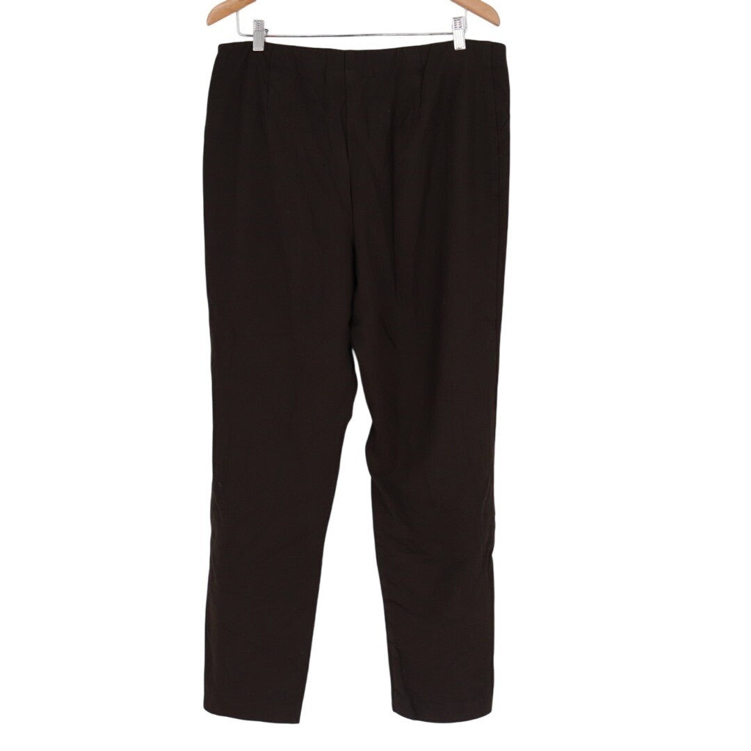 J.Jill Smoothing Ponte Leggings Womens Large Tall Brown Stretch Pull On Slim Leg